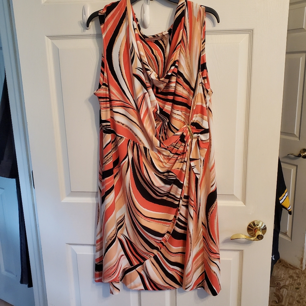 Calvin Klein Stylish Multicolor Striped Dress